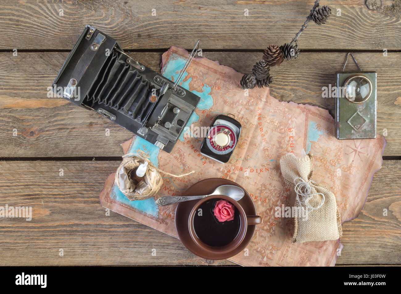 Retro coffee background copy hi-res stock photography and images - Alamy