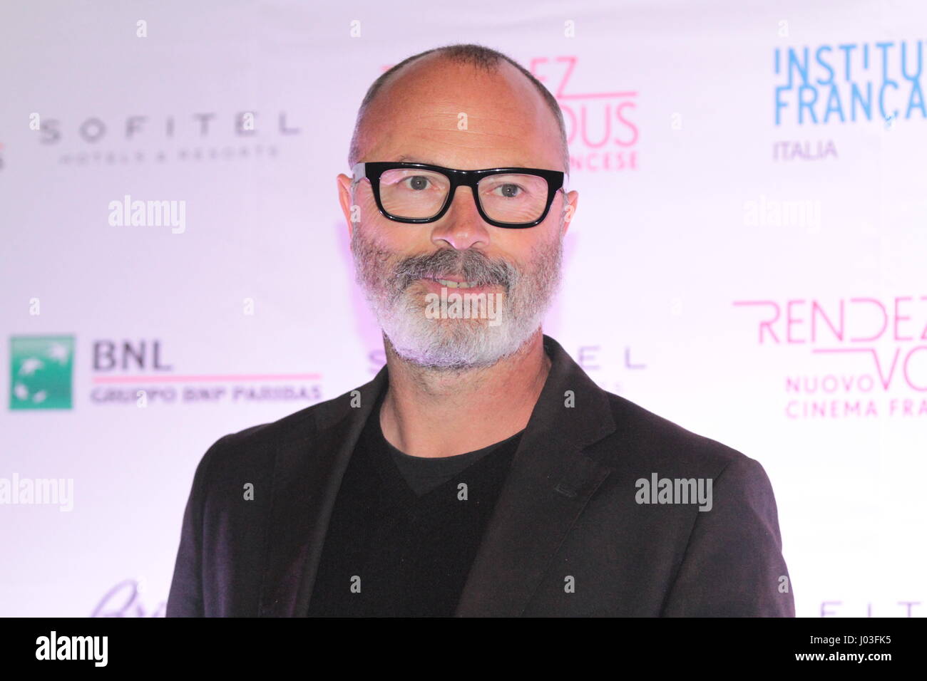 Ivano De Matteo at the red carpet presentation of ‘Rendez-vous' Cinema French in Farnese Palace, Rome. (Photo by: Aurora Leone/Pacific Press) Stock Photo