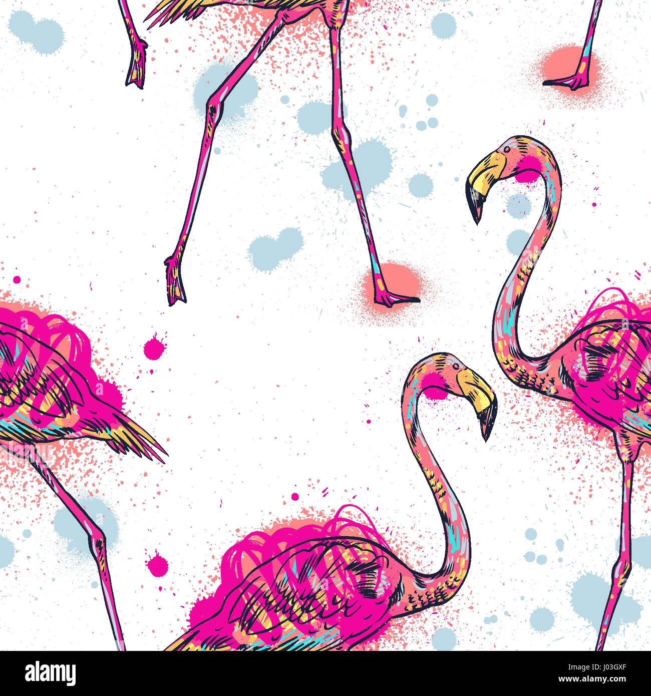 Pink flamingo vector illustration Stock Vector Image & Art - Alamy