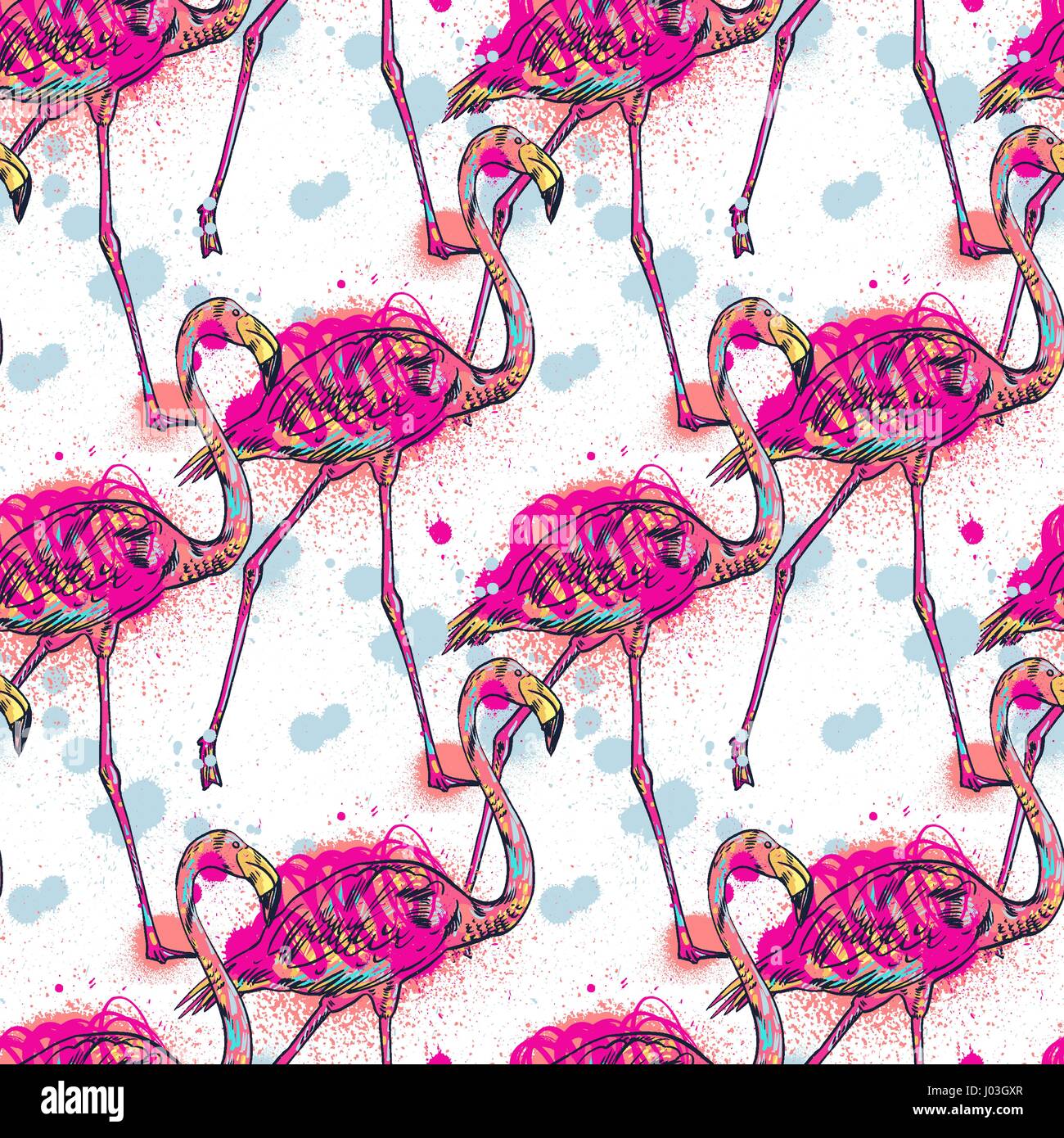 Pink flamingo vector illustration Stock Vector Image & Art - Alamy
