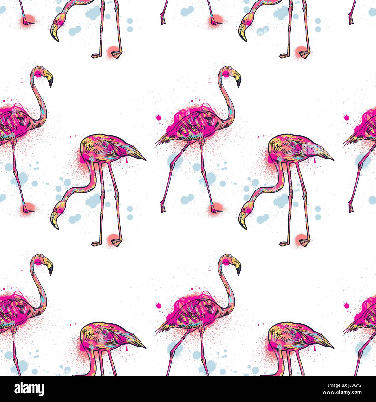 Pink flamingo vector illustration Stock Vector Image & Art - Alamy
