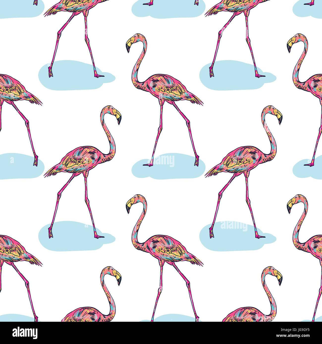 Pink flamingo vector illustration Stock Vector Image & Art - Alamy