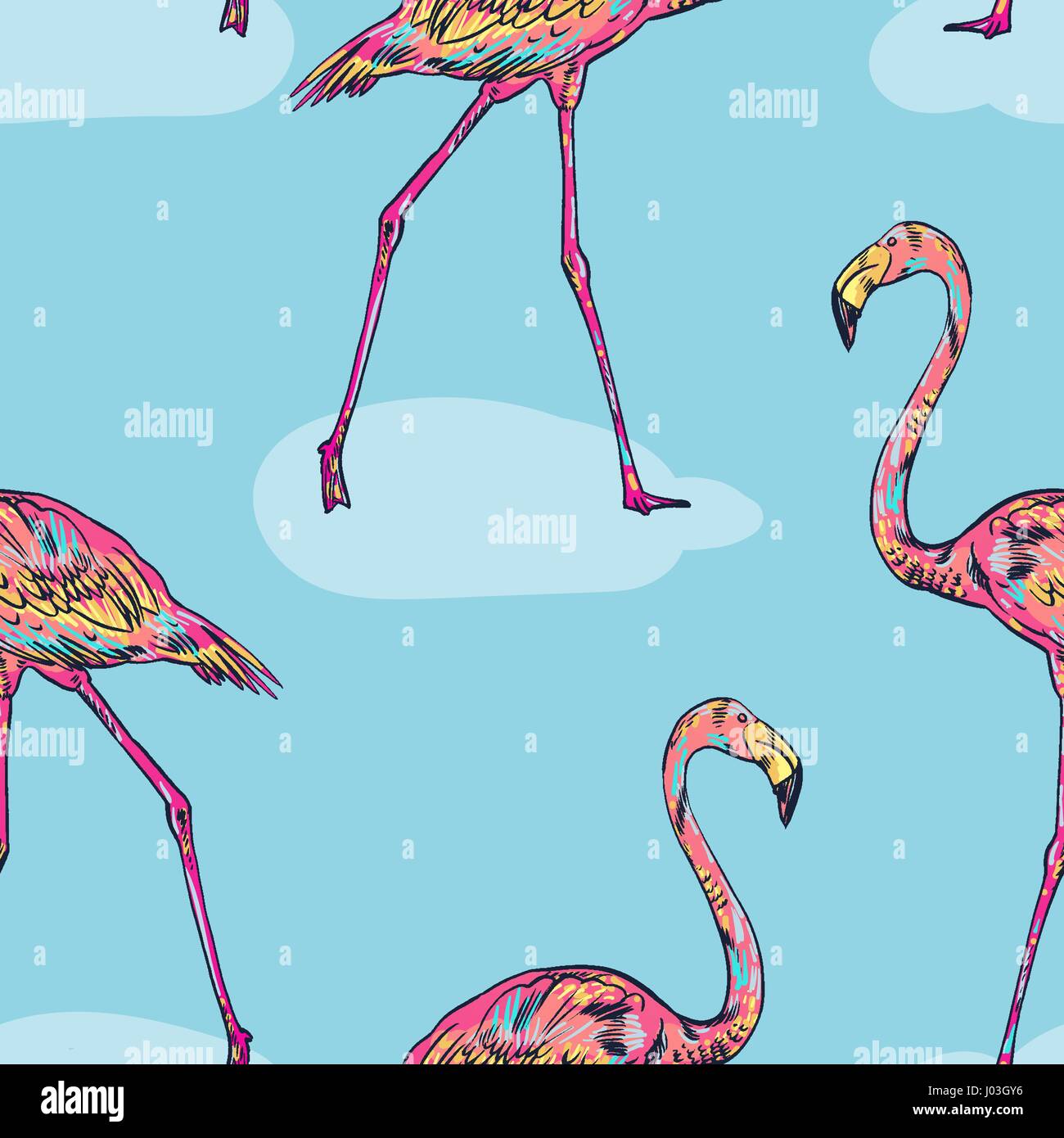 Pink flamingo vector illustration Stock Vector Image & Art - Alamy