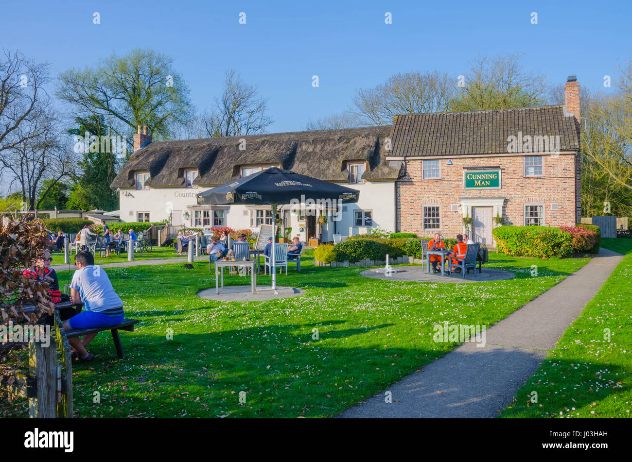 The Cunning Man pub and restaurant on the Burghfield Road in Reading