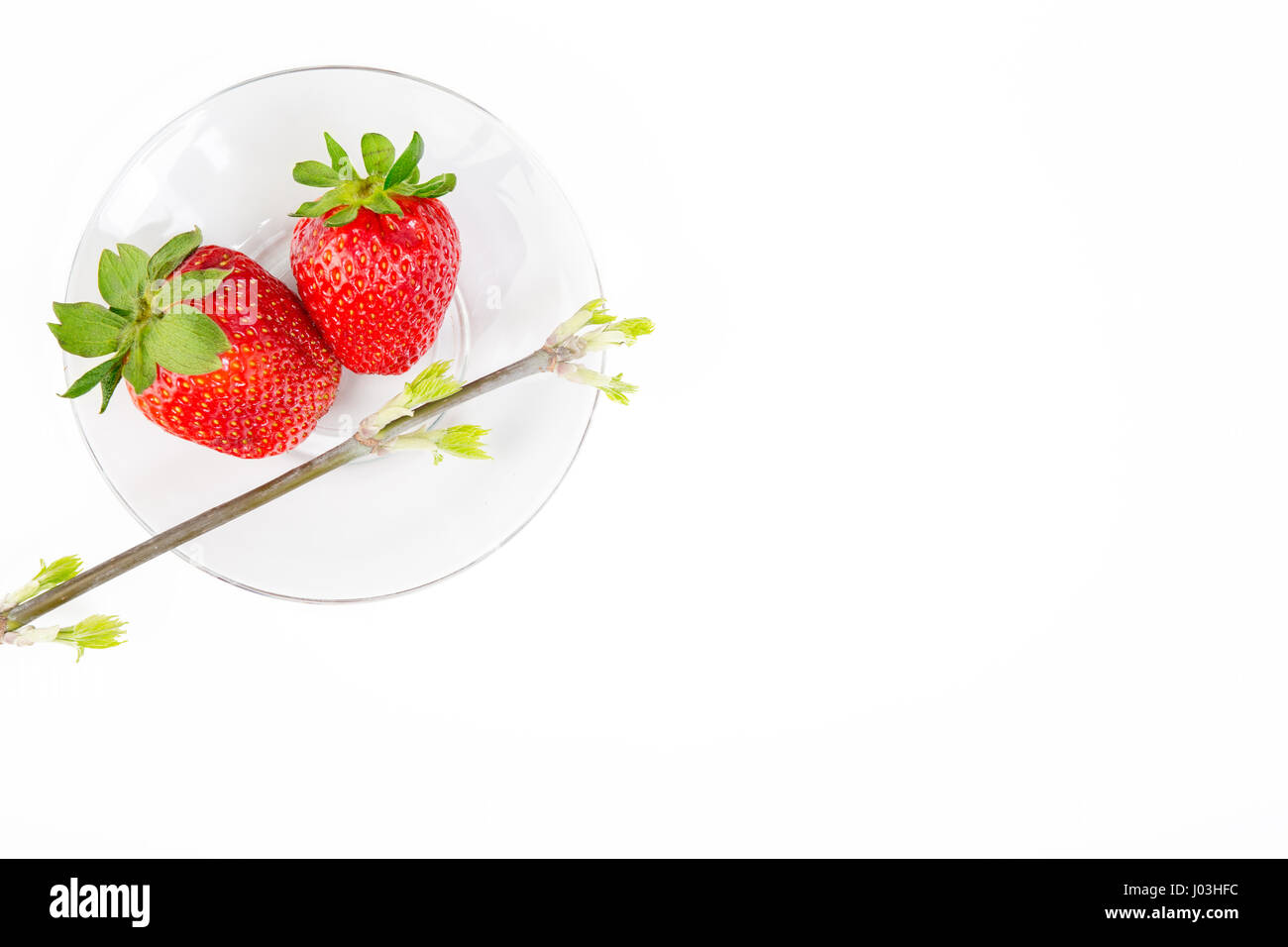 Fresh ripe strawberry isolated on white background Stock Photo - Alamy