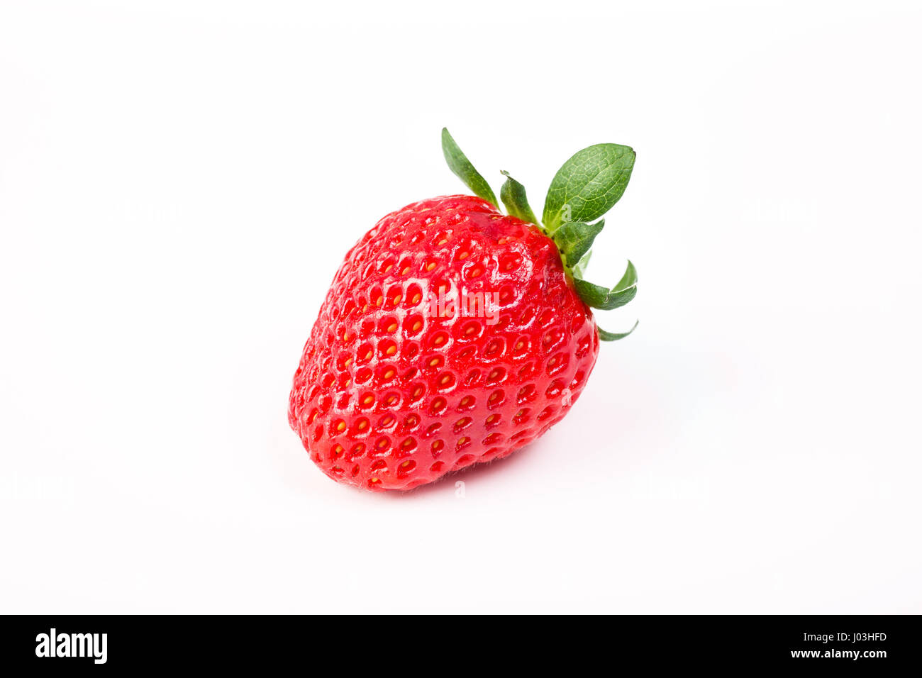 Fresh ripe strawberry isolated on white background Stock Photo - Alamy
