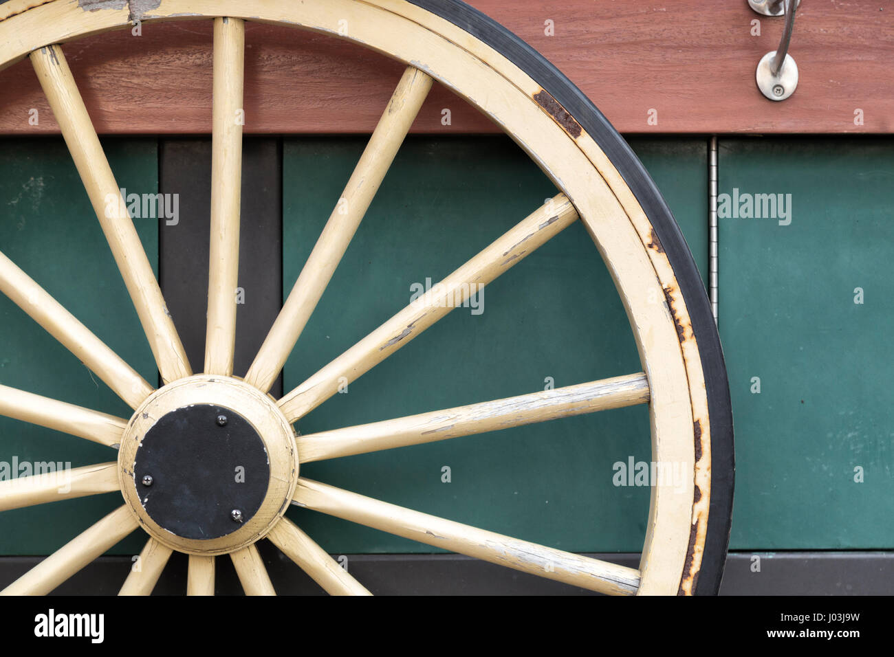 The Old Wheel Stock Photo