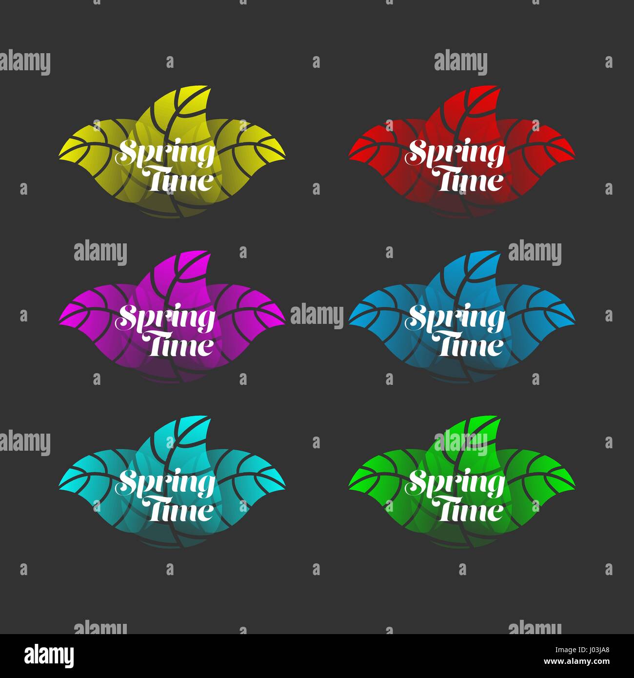 8 Springtime Springtime banners set Stock Vector Image & Art - Alamy