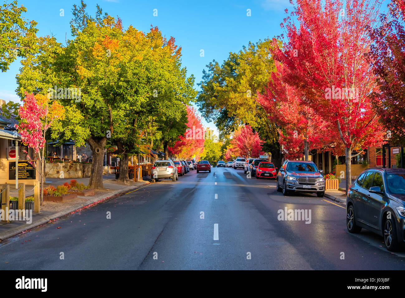 Hahndorf, South Australia April 9, 2017 Main street views of