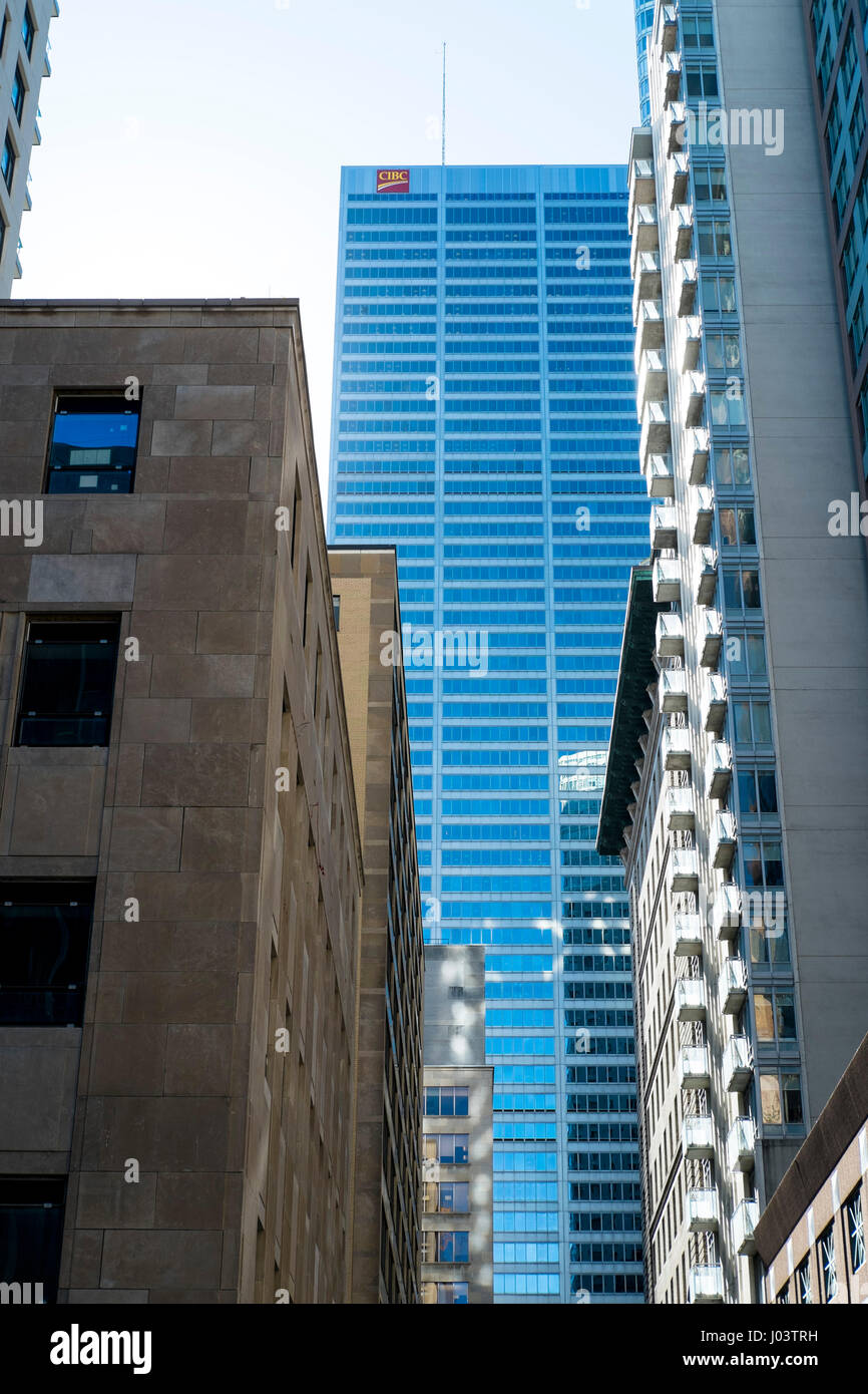 CIBC building in the Toronto Financial District, Ontario, Canada Stock Photo