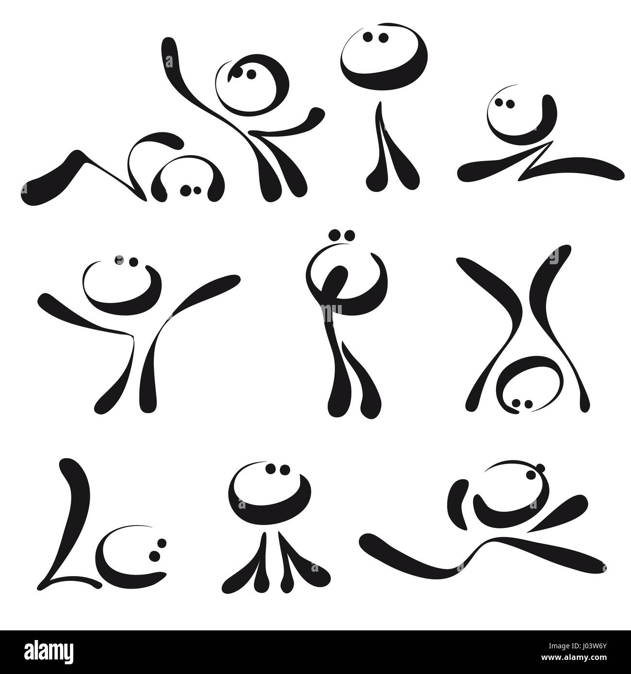 Stickman girl hi-res stock photography and images - Alamy