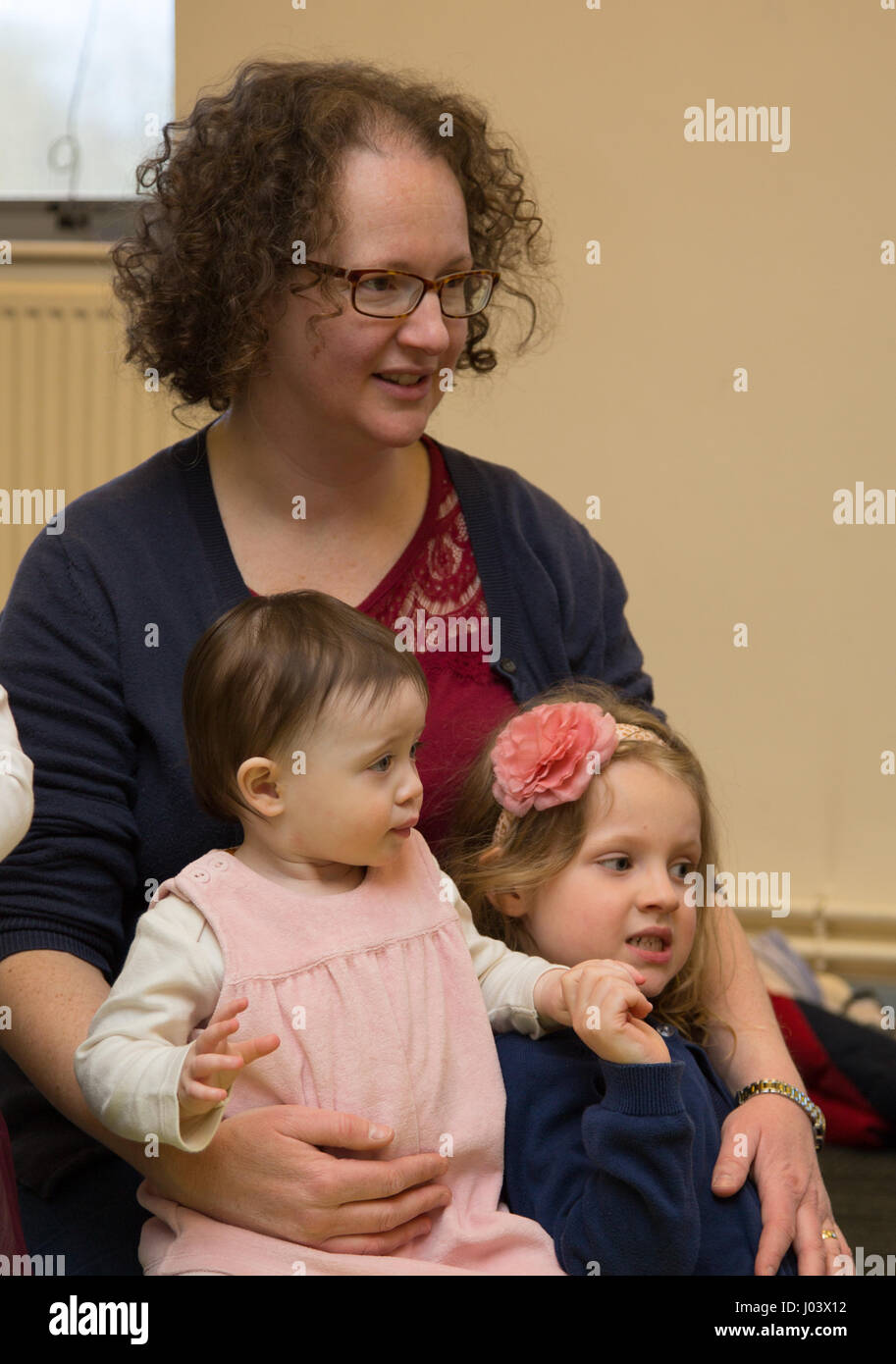 Baby & Toddler class with puppets Stock Photo Alamy