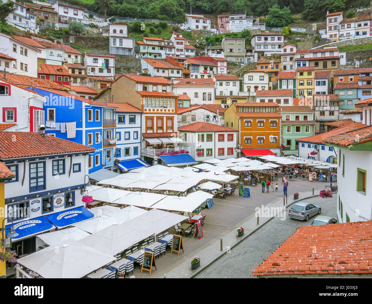 Cudillero in a summer afternoon, Asturias, northern Spain Stock Photo