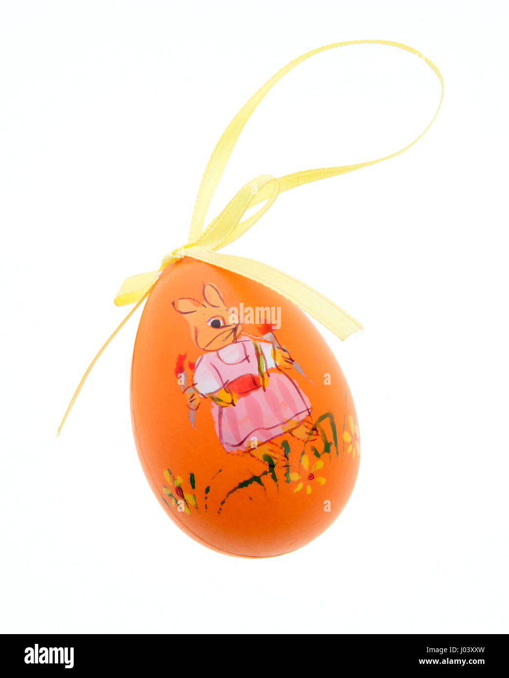 painted easter egg isolated on white background Stock Photo - Alamy