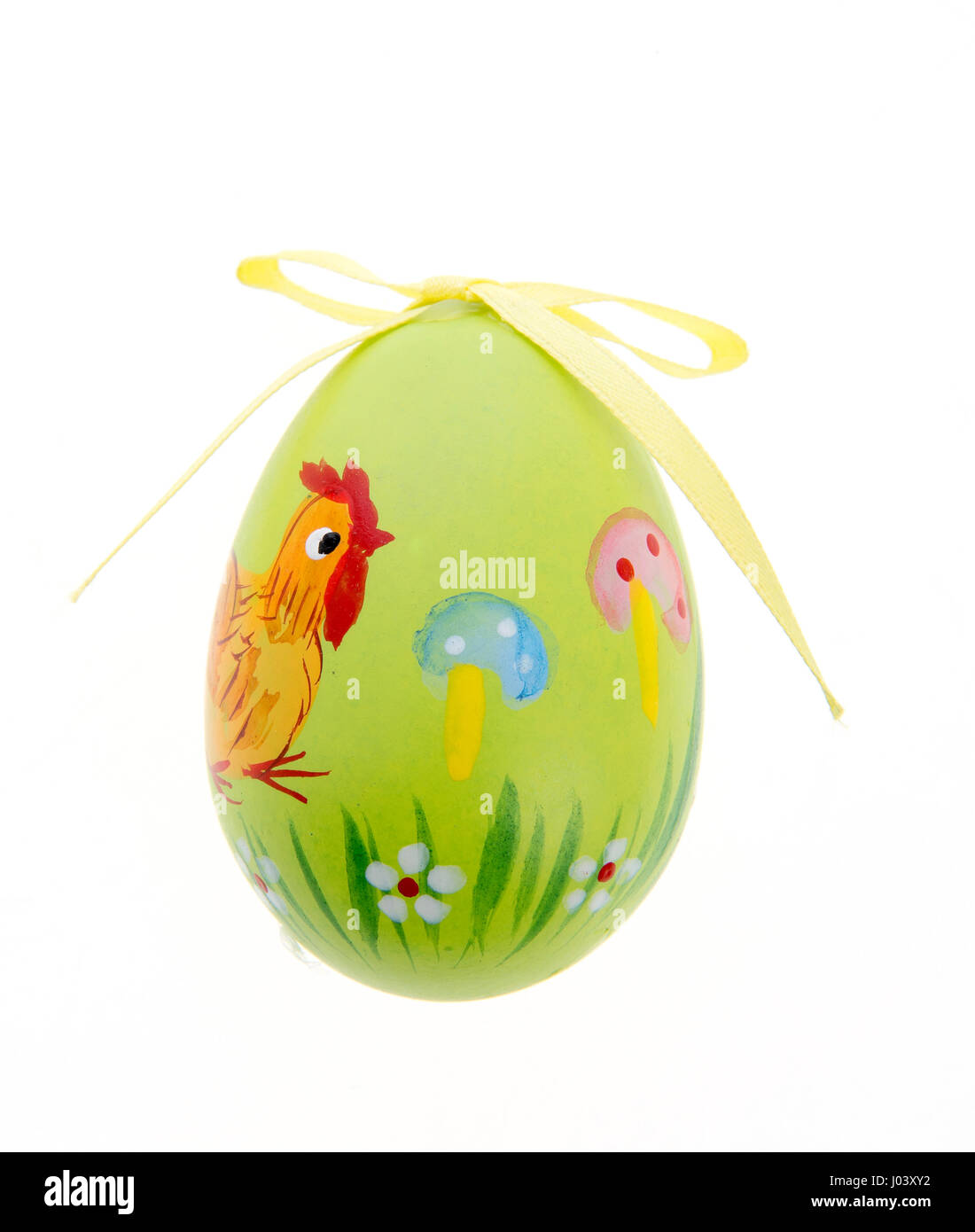 painted easter egg isolated on white background Stock Photo - Alamy