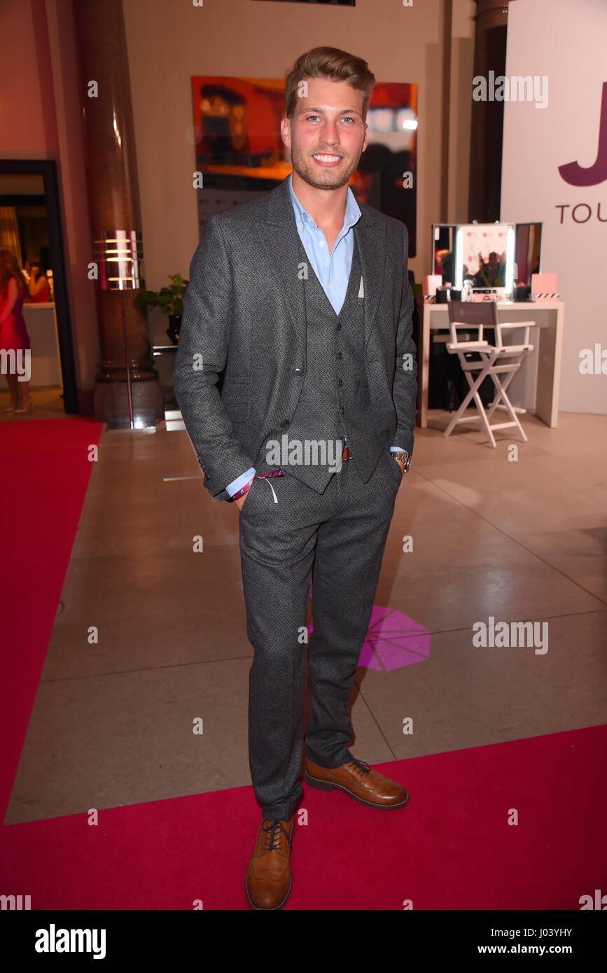 JT Touristik Pink Carpet ITB Party at Hotel de Rome in Mitte.  Featuring: Raul Richter Where: Berlin, Germany When: 09 Mar 2017 Stock Photo