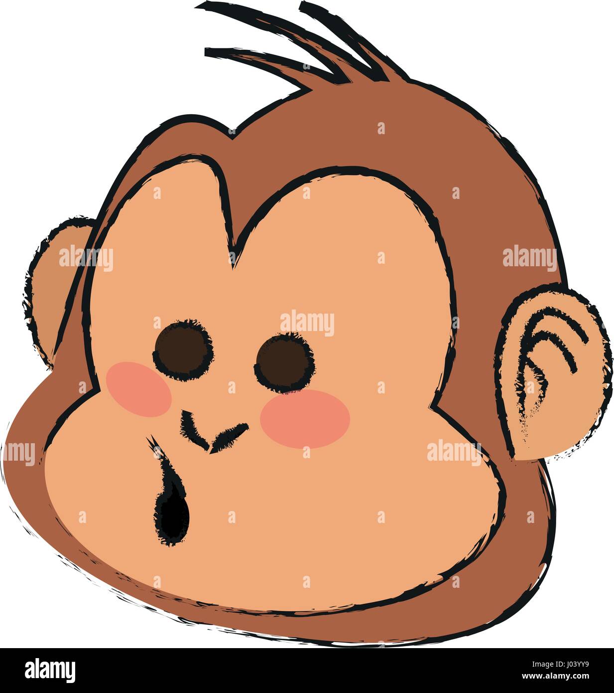 monkey cartoon icon Stock Vector Image & Art - Alamy