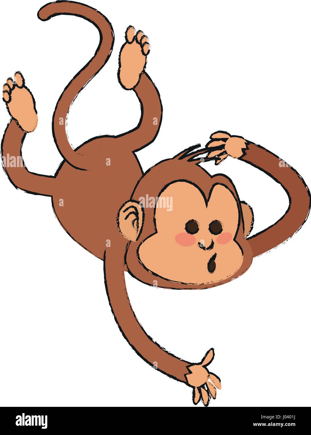 monkey cartoon icon Stock Vector Image & Art - Alamy