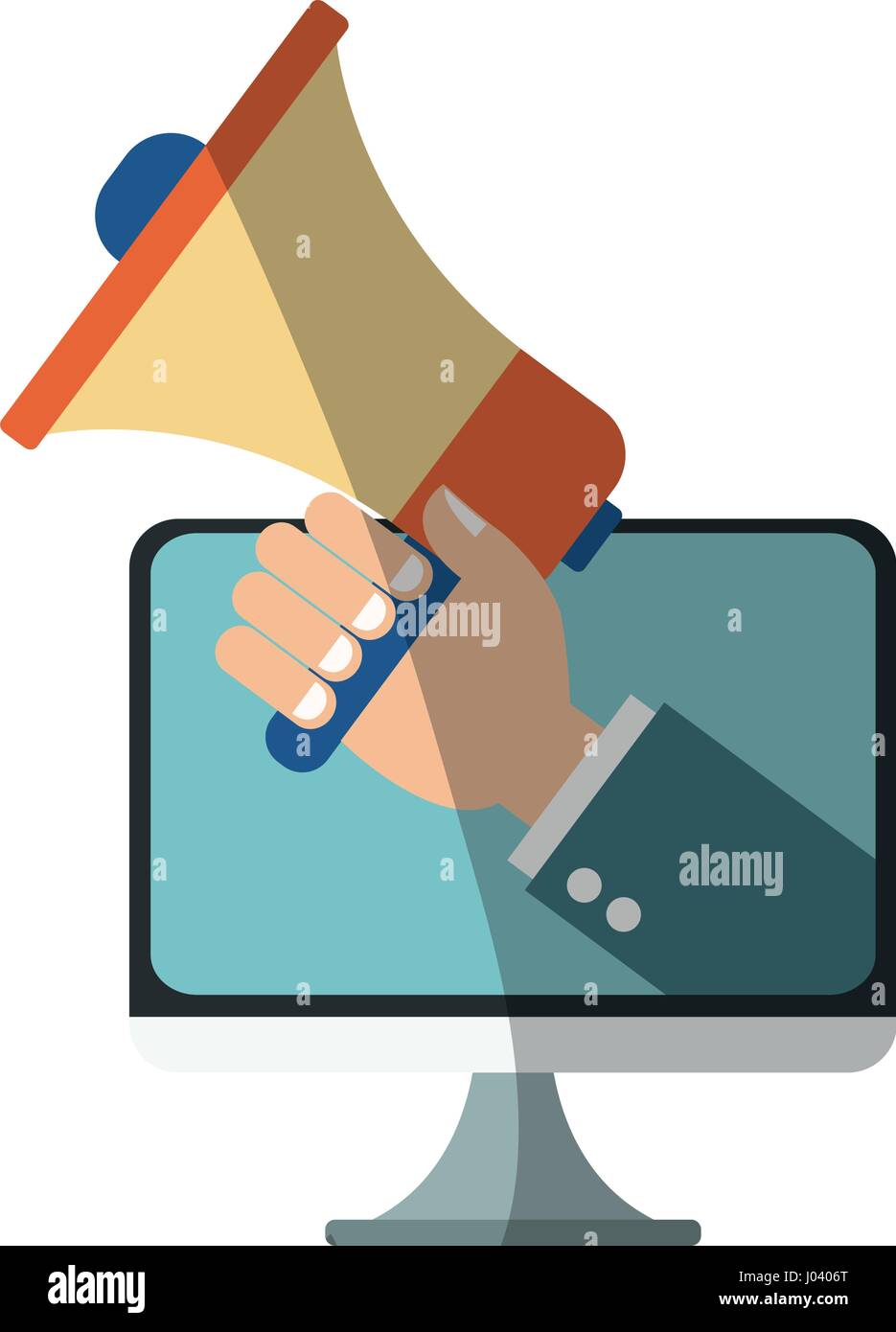 megaphone device icon Stock Vector Image & Art - Alamy