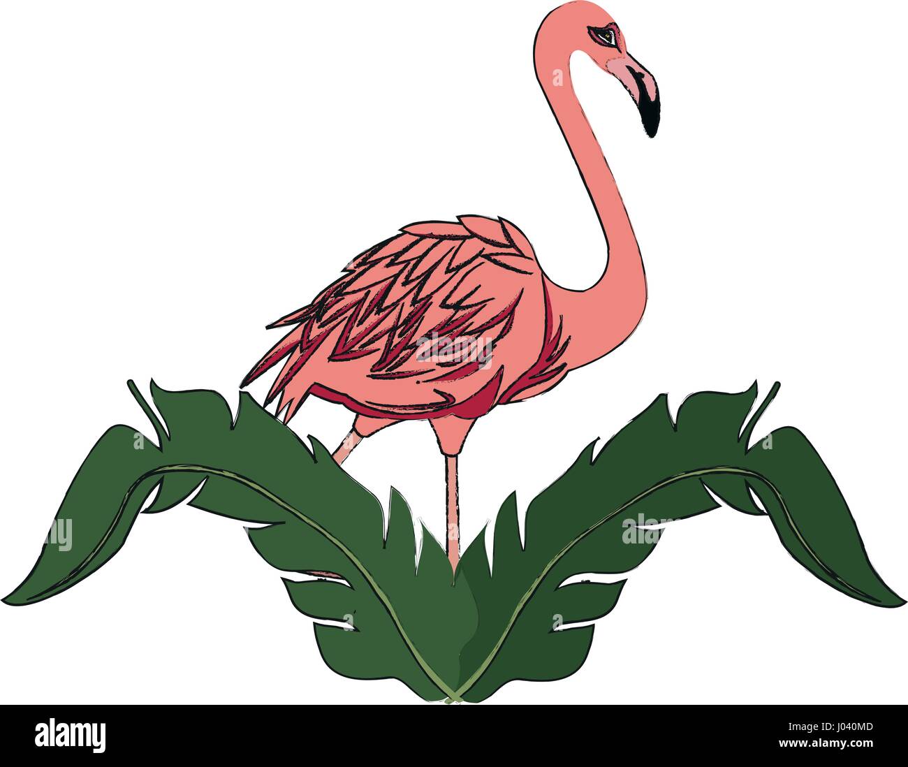 flamingo bird icon Stock Vector Image & Art - Alamy