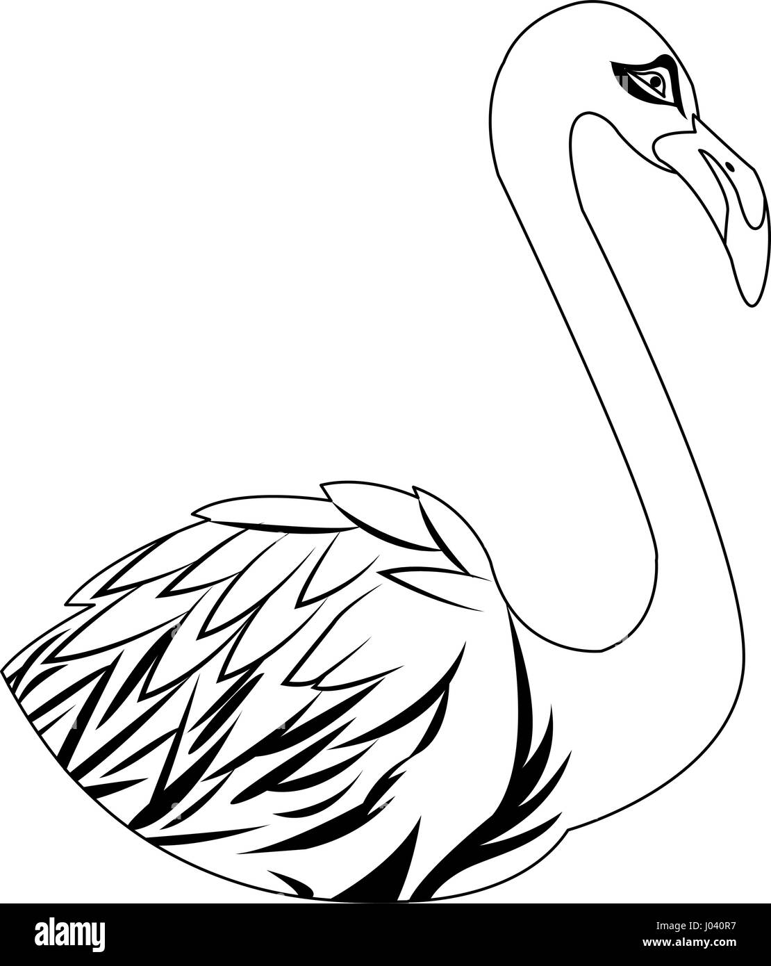 flamingo bird icon Stock Vector Image & Art - Alamy