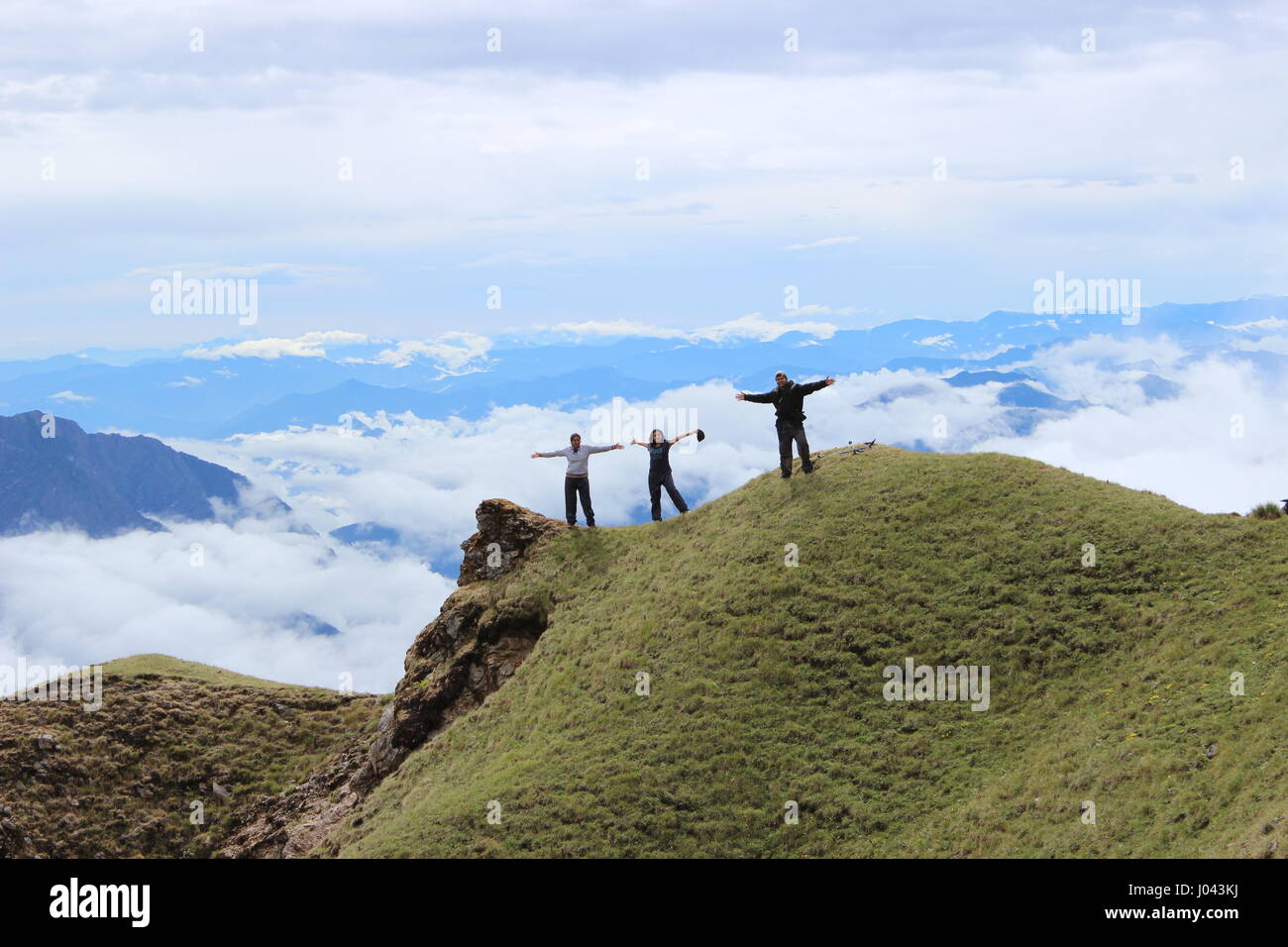 The Three Musketeers on a Ridge Stock Photo