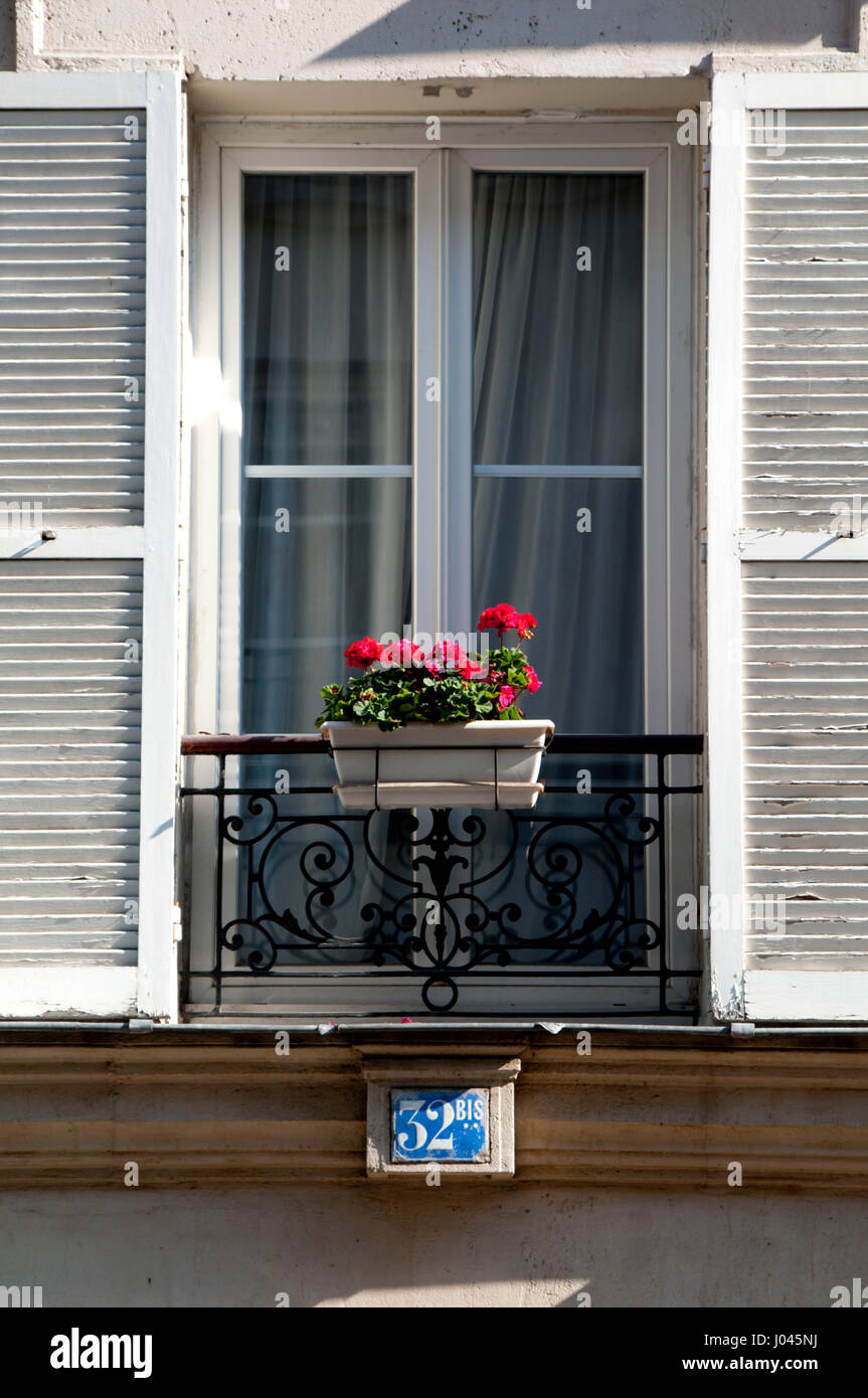 France, Paris, window Stock Photo