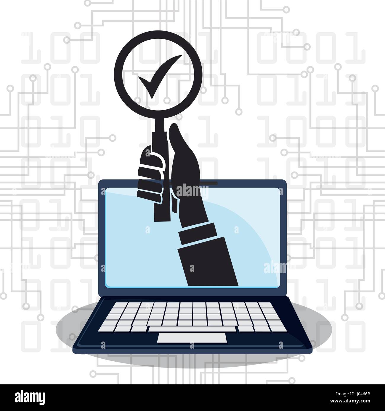 cyber security technology check protection Stock Vector Image & Art Alamy