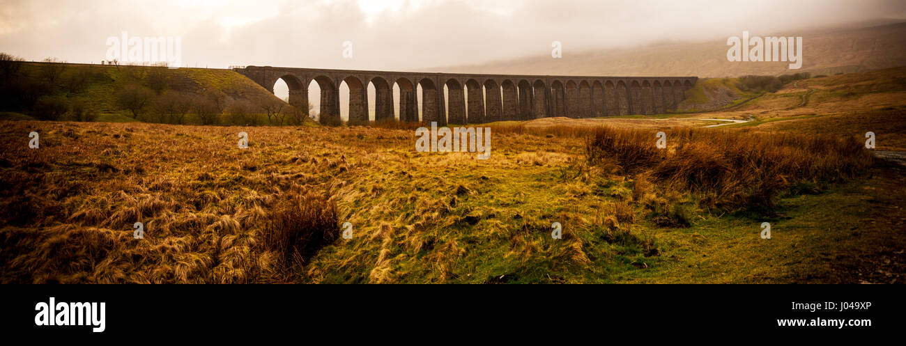 Ribblehaed Viaduct and Railway Bridge Stock Photo