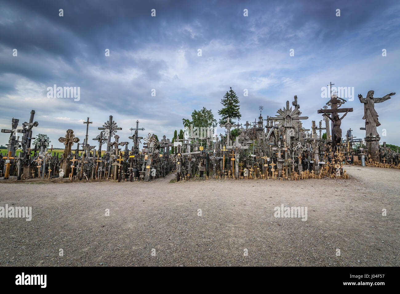 Jesus statue on hill cross hi-res stock photography and images - Alamy