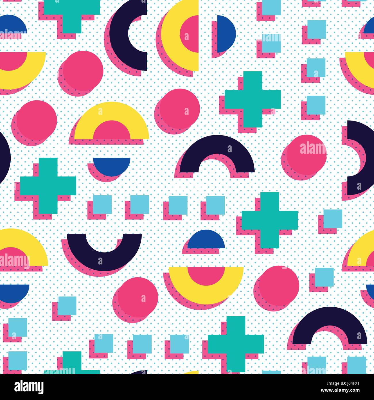 Seamless pattern in 90 80 style Stock Vector Image & Art - Alamy