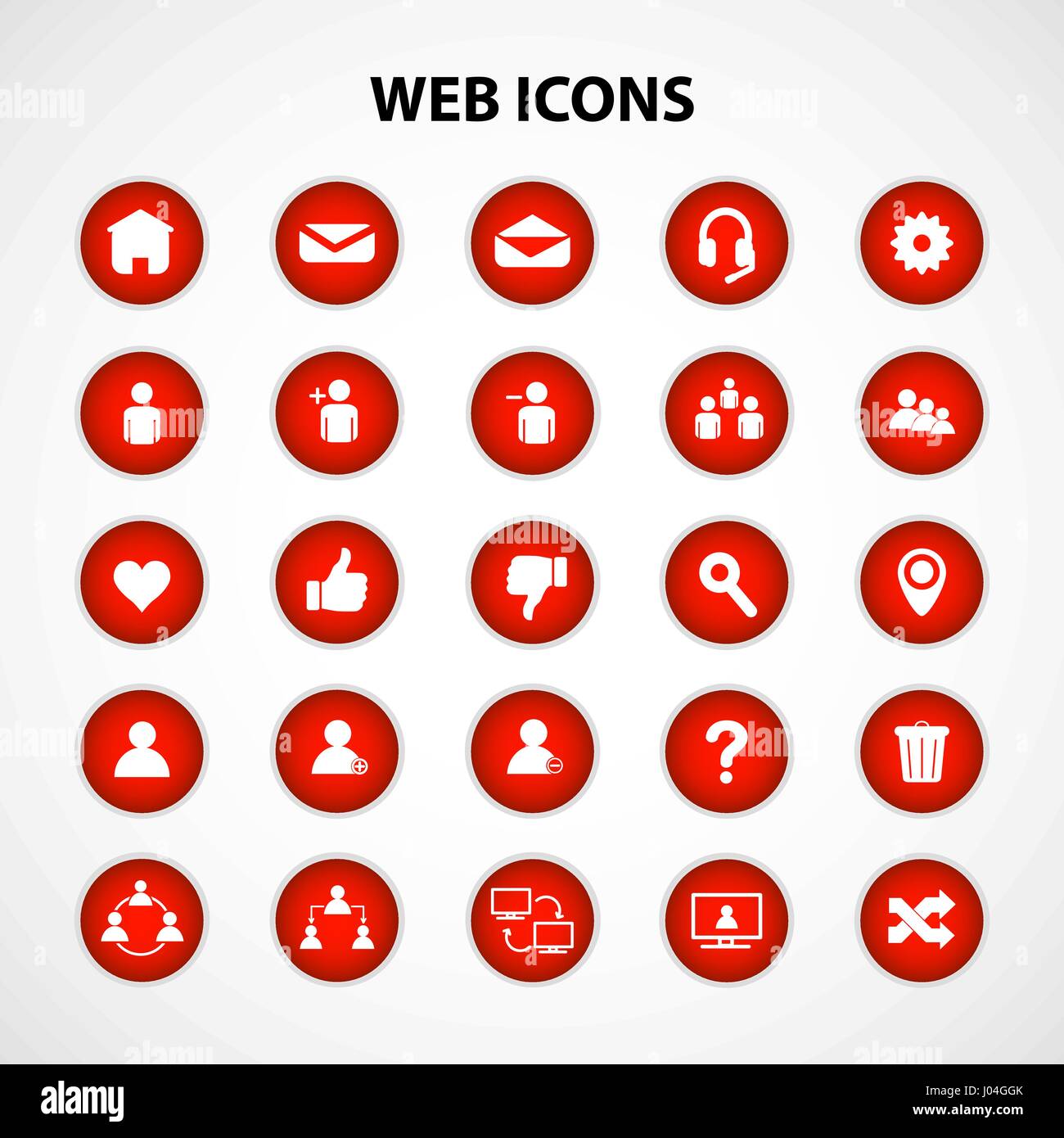 Social Network Icons Stock Vector Image & Art - Alamy