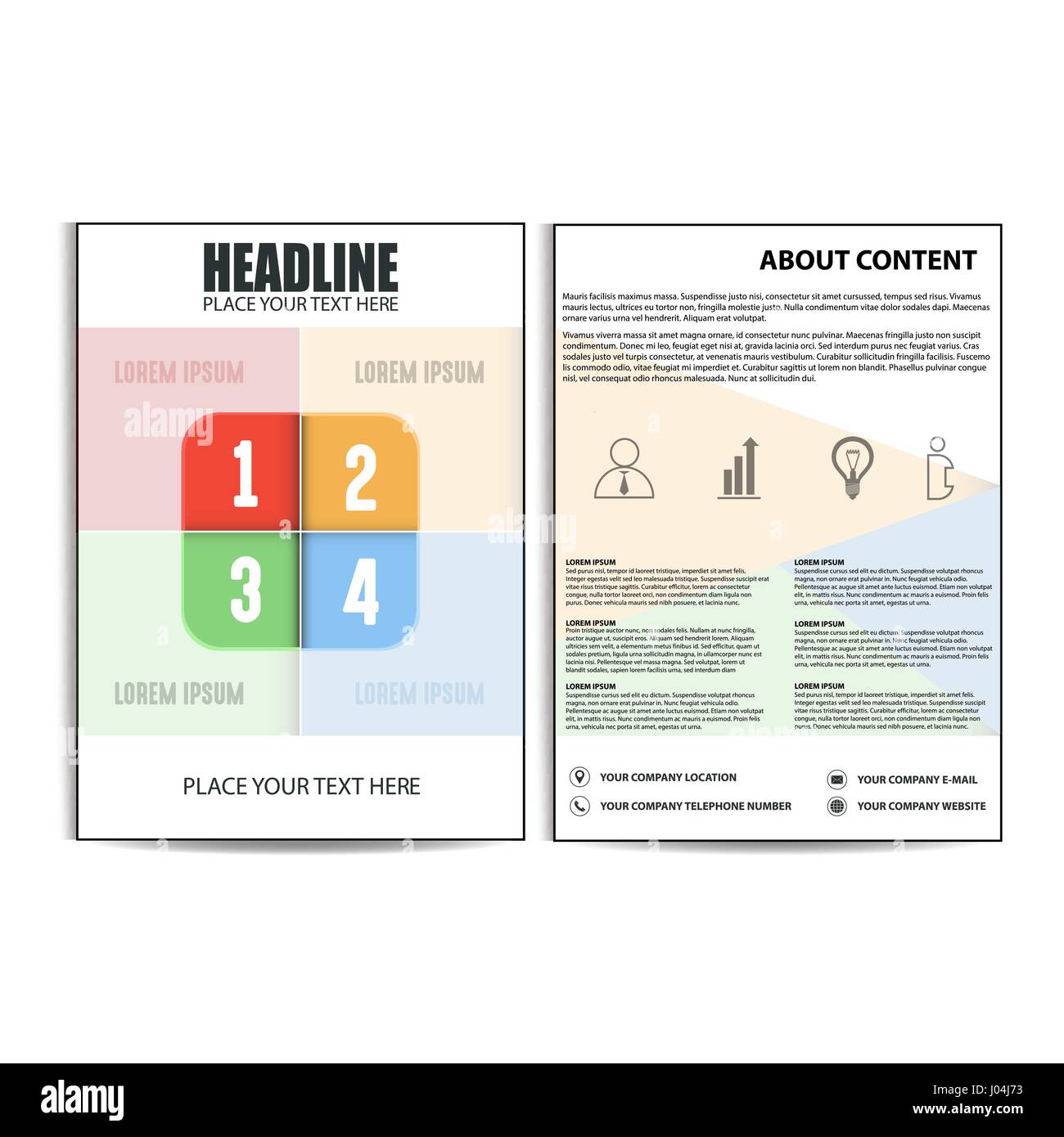 Brochure Design, Flyer Template Stock Vector Image & Art - Alamy