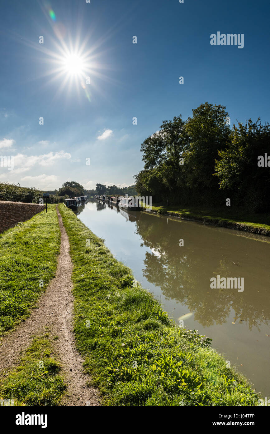 Alley along canal in park hi-res stock photography and images - Alamy