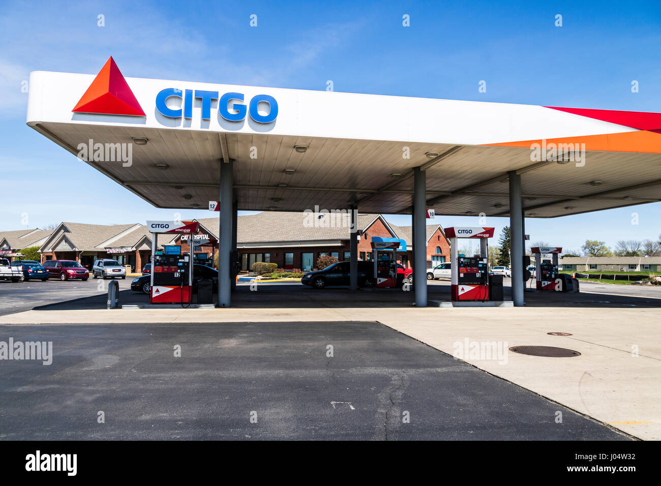 Lafayette - Circa April 2017: Citgo Retail Gas and Petrol Station. Citgo is a refiner, transporter and marketer of gas and petrochemicals II Stock Photo