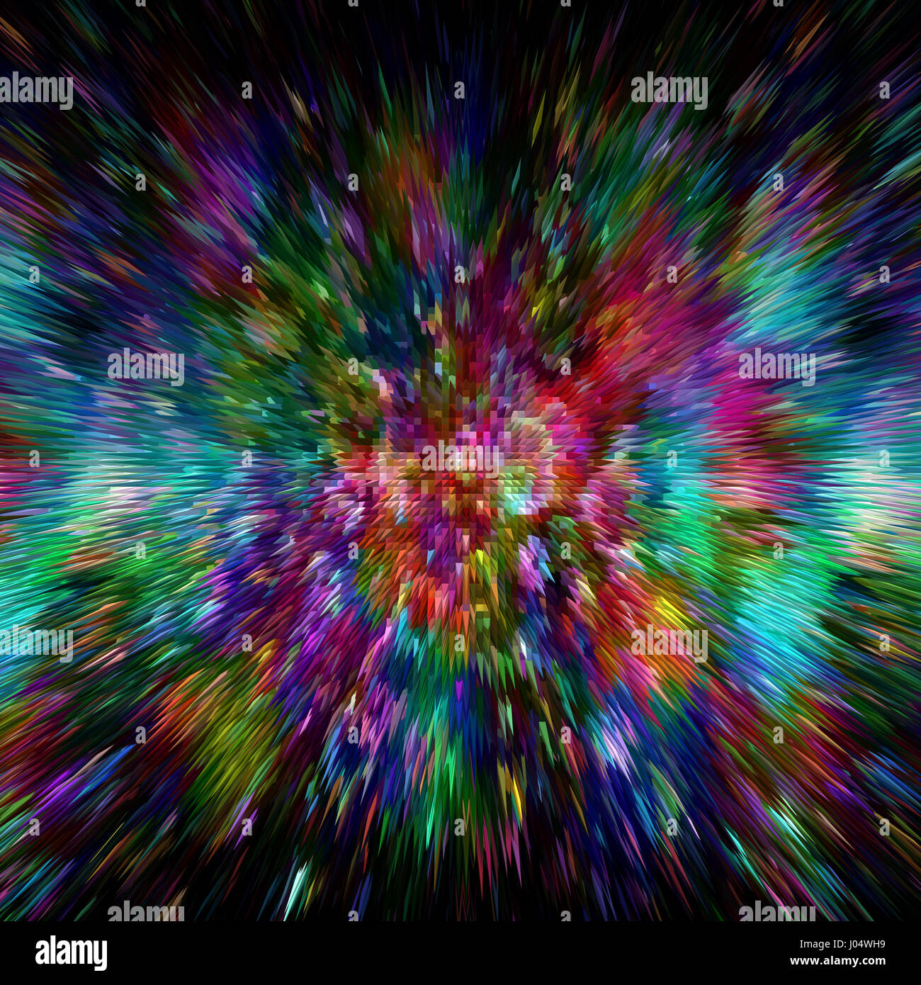 Color burst abstract colorful background Stock Photo
