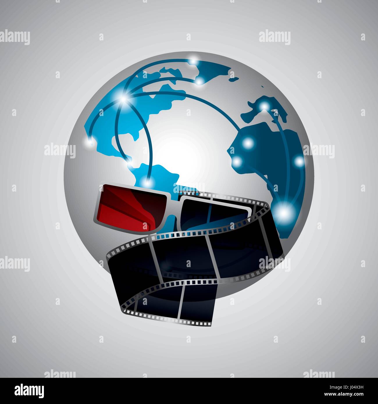 cinema related icons Stock Vector Image & Art - Alamy