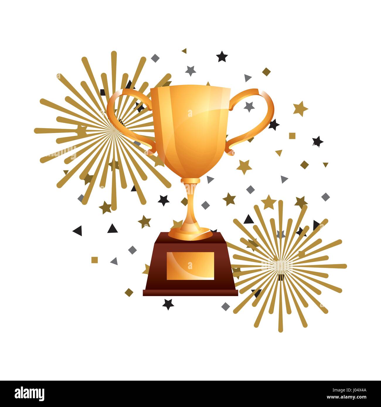 golden trophy icon Stock Vector Image & Art - Alamy