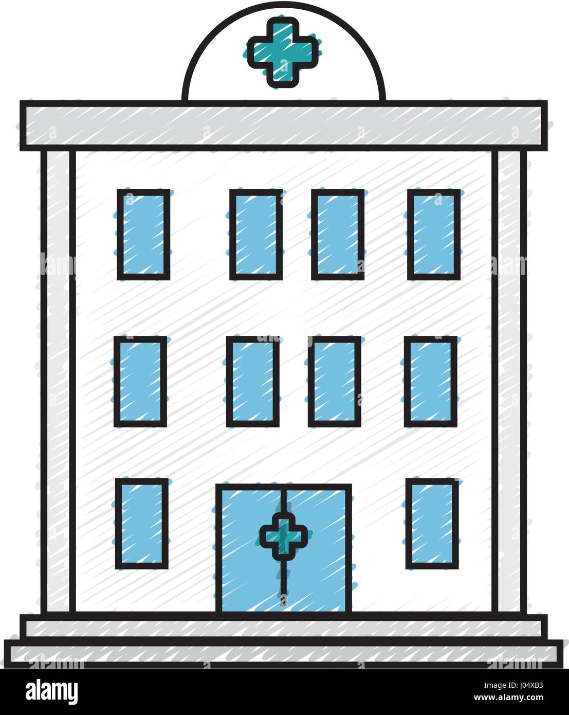 hospital building isolated icon vector illustration design Stock Vector ...