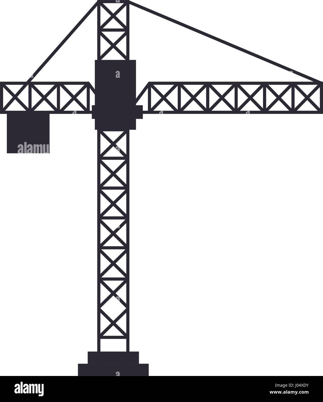 construction crane isolated icon vector illustration design Stock ...