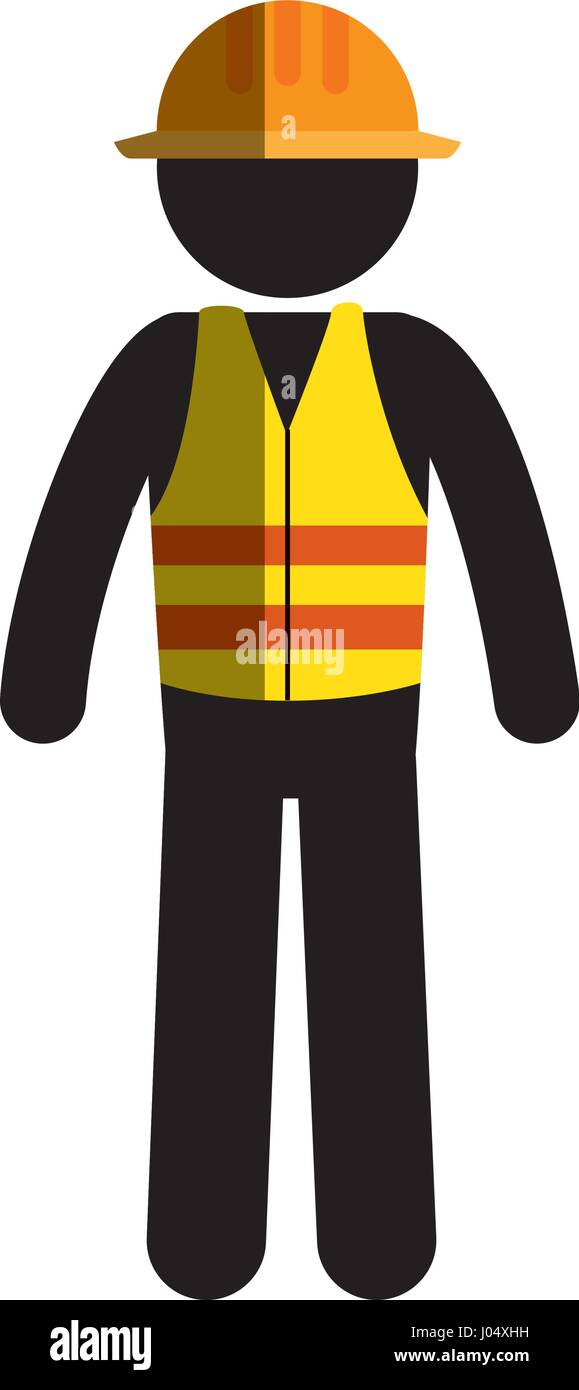 construction worker avatar character vector illustration design Stock ...