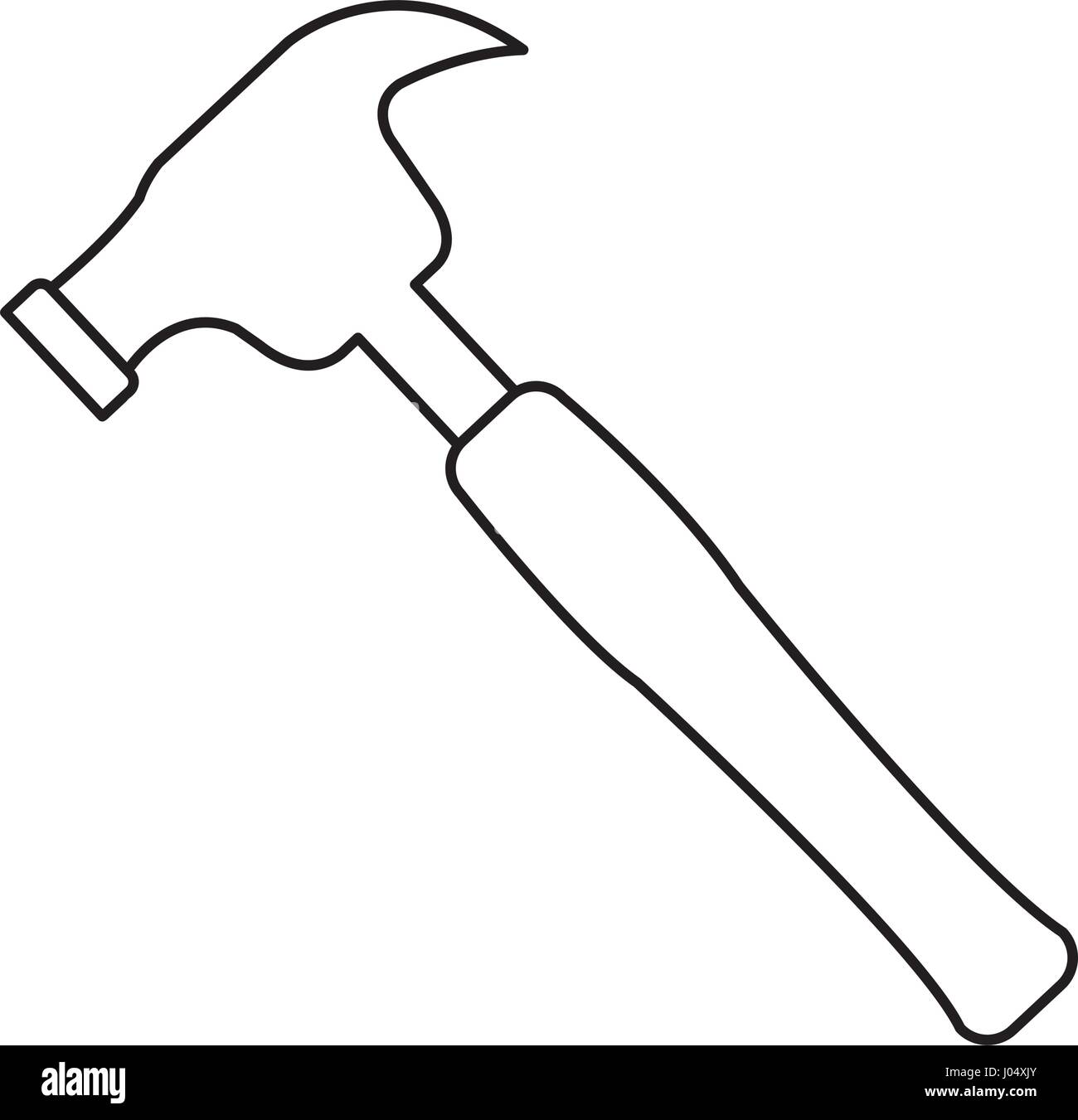 hammer tool isolated icon vector illustration design Stock Vector Image ...