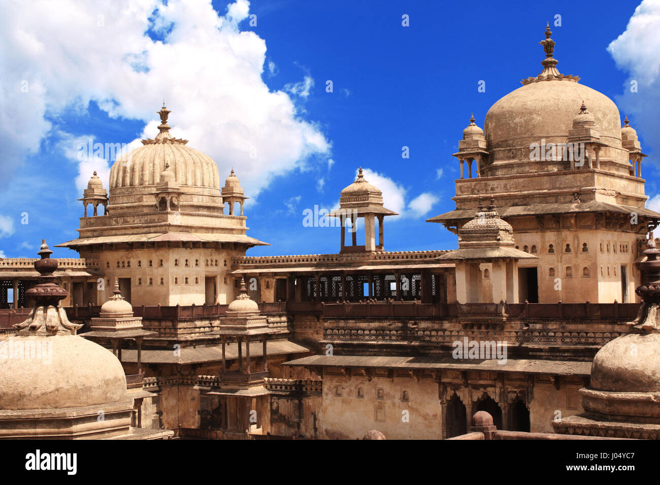 Royal palace in Orcha in Tikamgarh district of Madhya Pradesh state, India Stock Photo