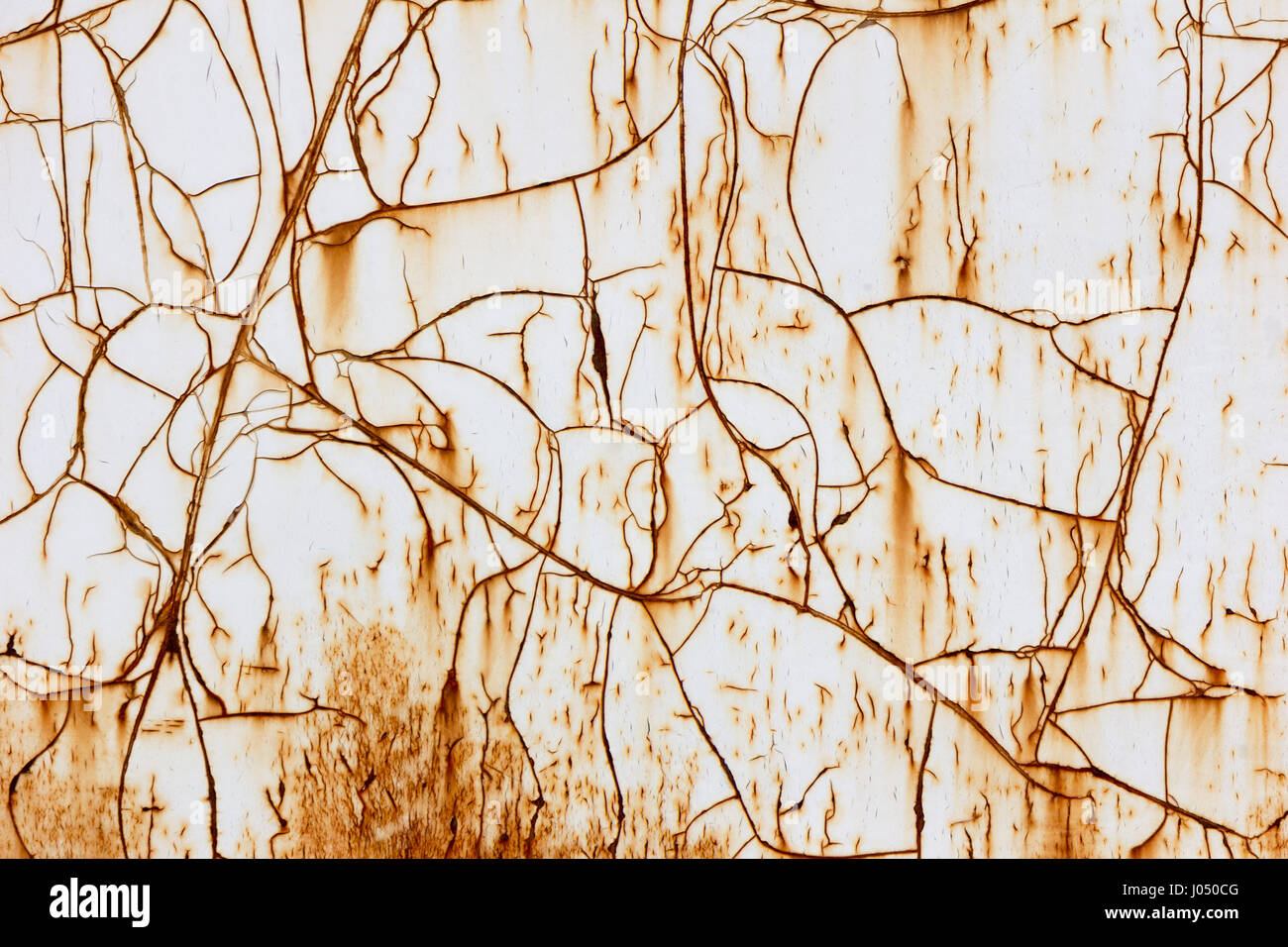 Peeling rusty metal texture Stock Photo