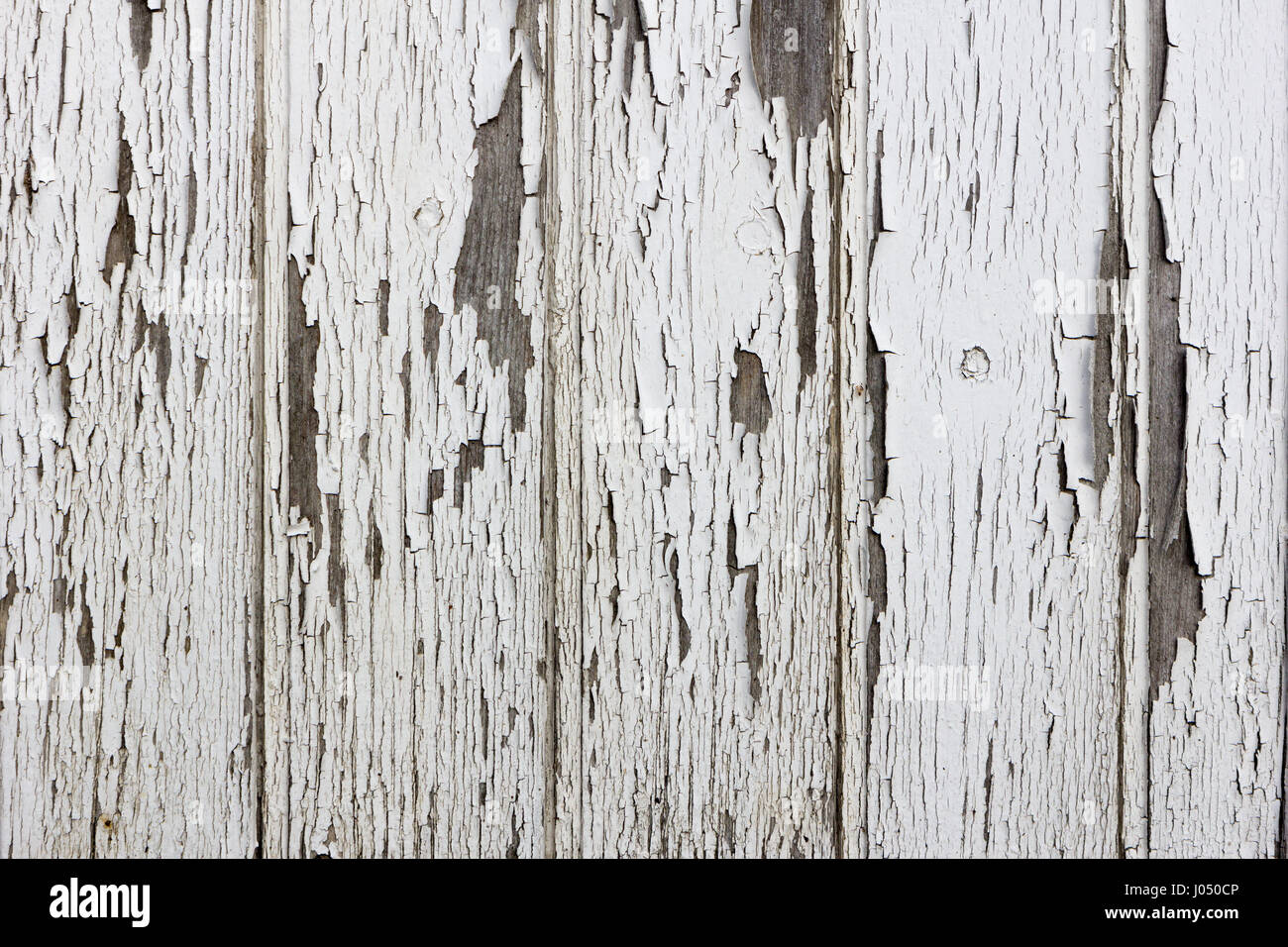 Old wooden planks with white color peeling off Stock Photo - Alamy