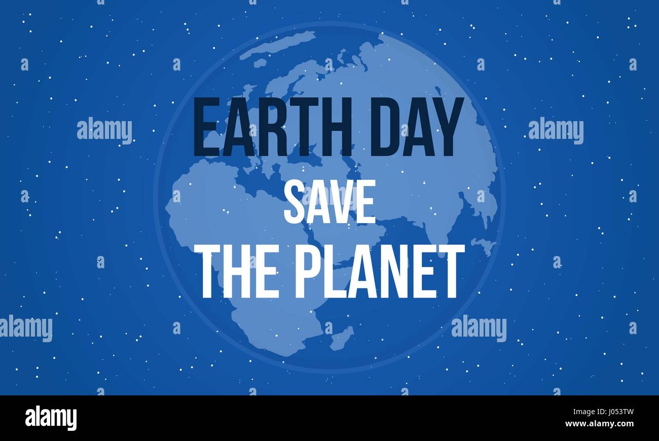 Earth Day Save The Planet Style Stock Vector Image & Art - Alamy