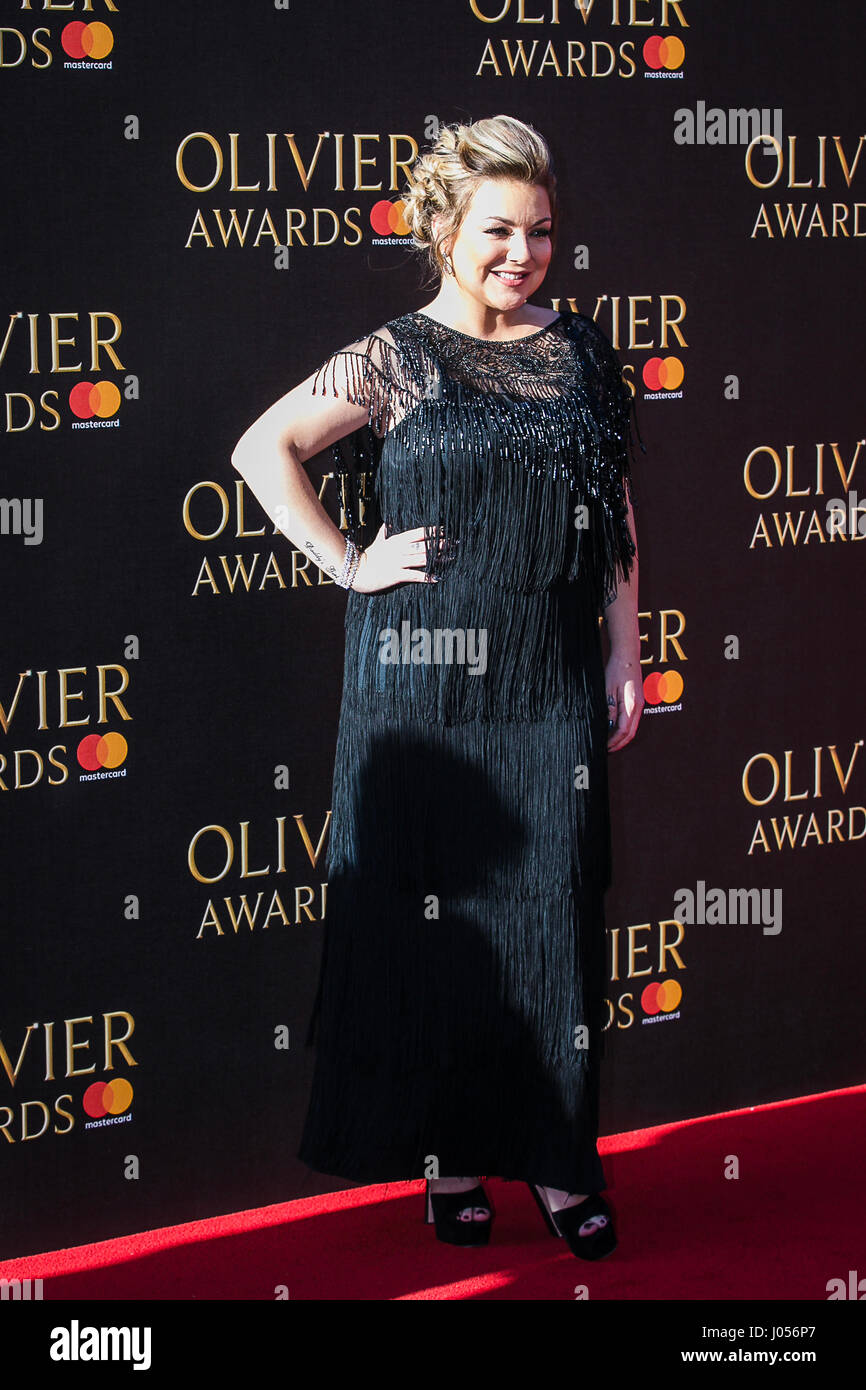 Sheridan Smith  on the Red Carpet at the 2017 Olivier Awards Stock Photo