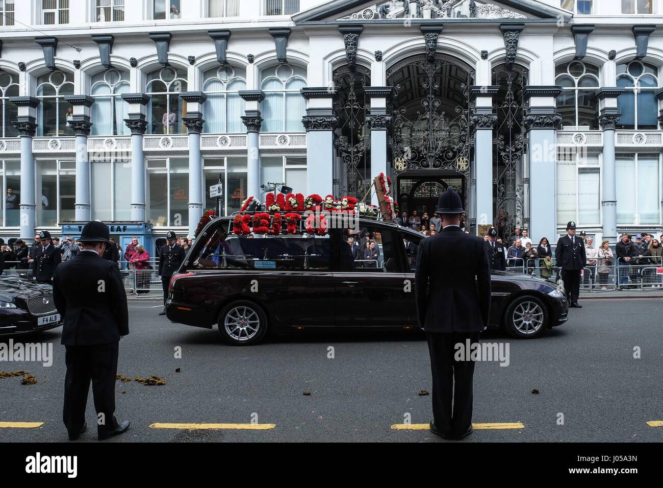 The funeral cortege makes its way hires stock photography and images