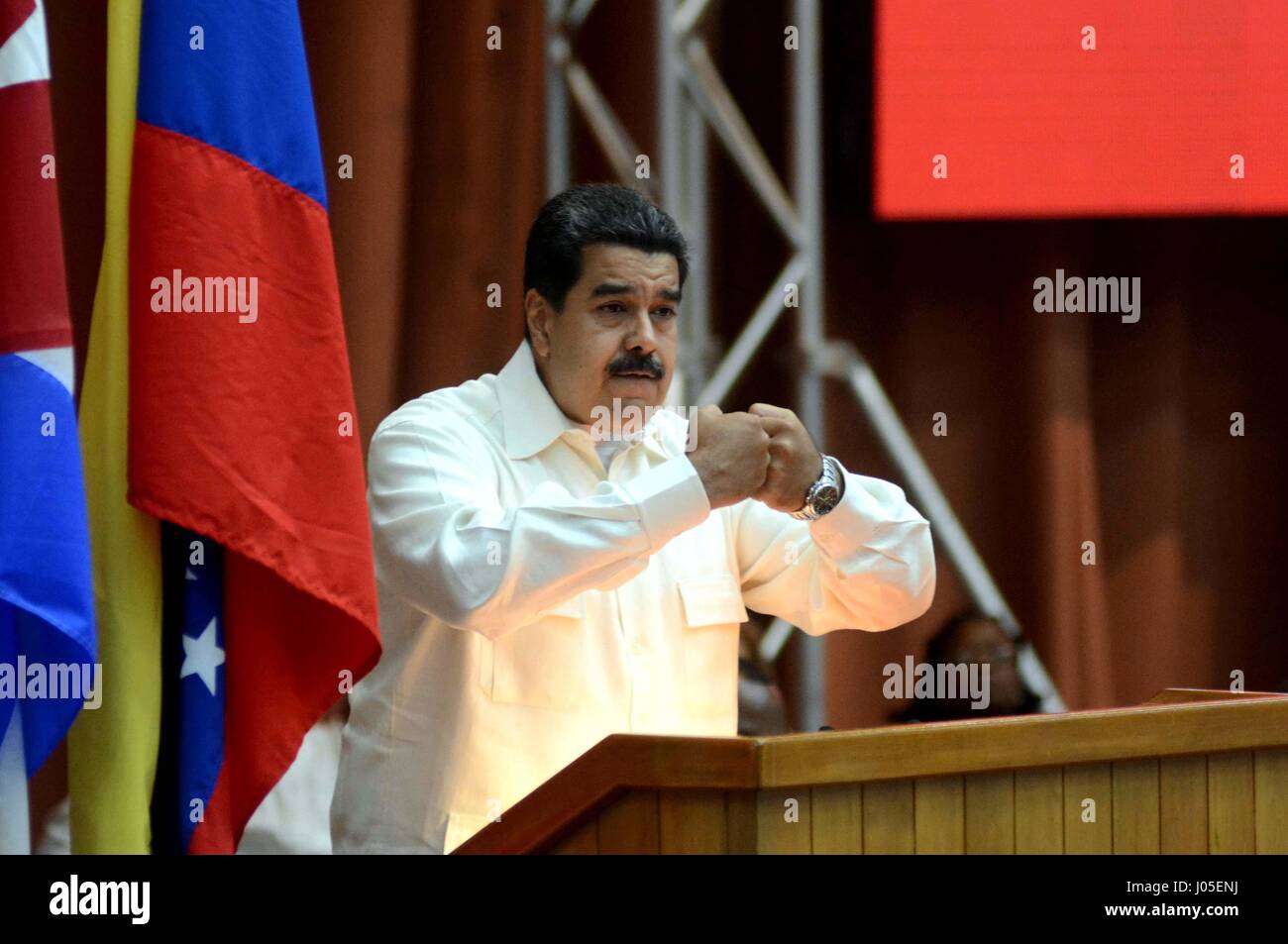 Havana Cuba 10th Apr 2017 Venezuelan President Nicolas Maduro 