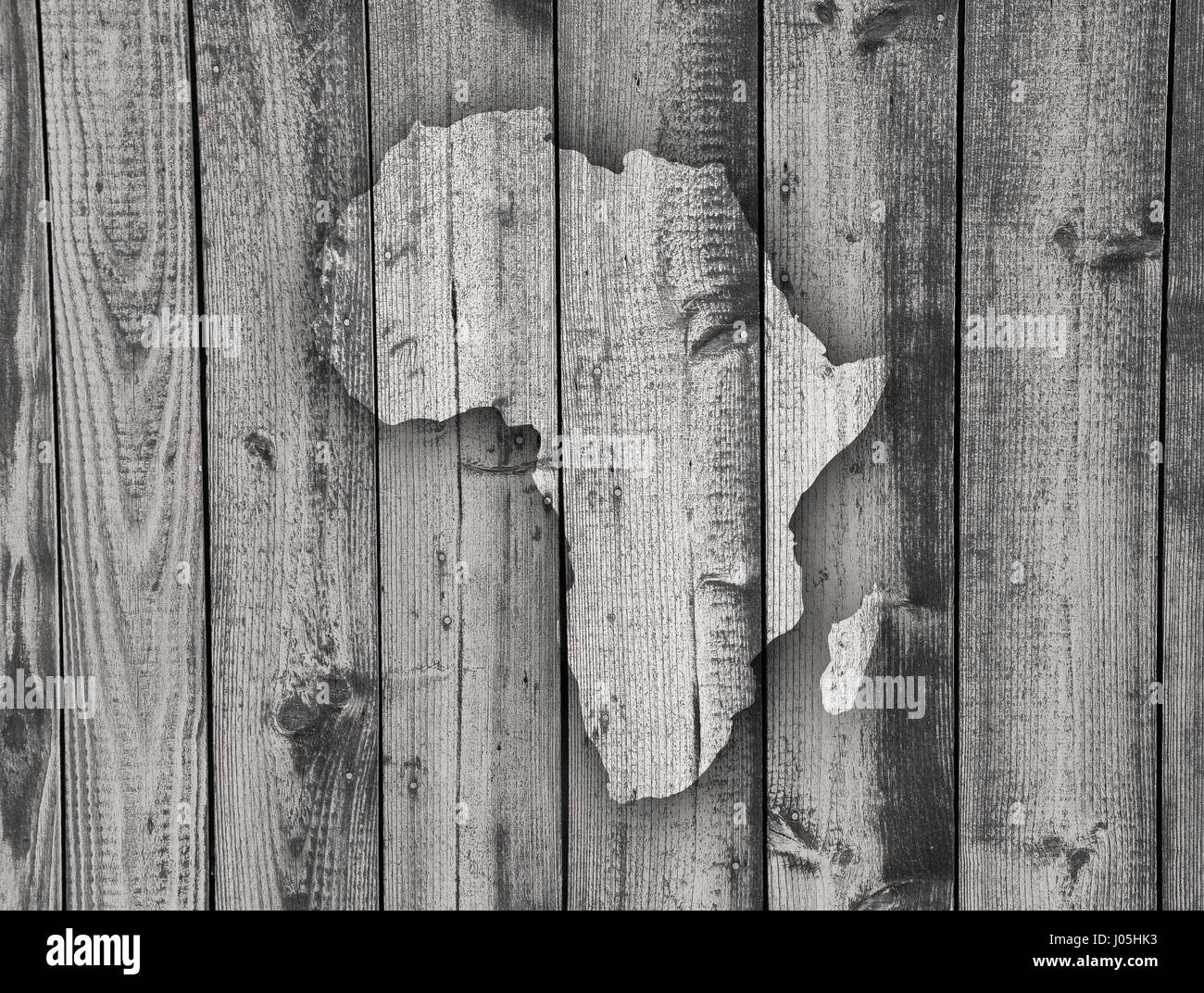 Map of Africa on weathered wood Stock Photo - Alamy